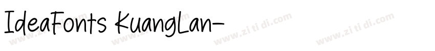 IdeaFonts KuangLan字体转换